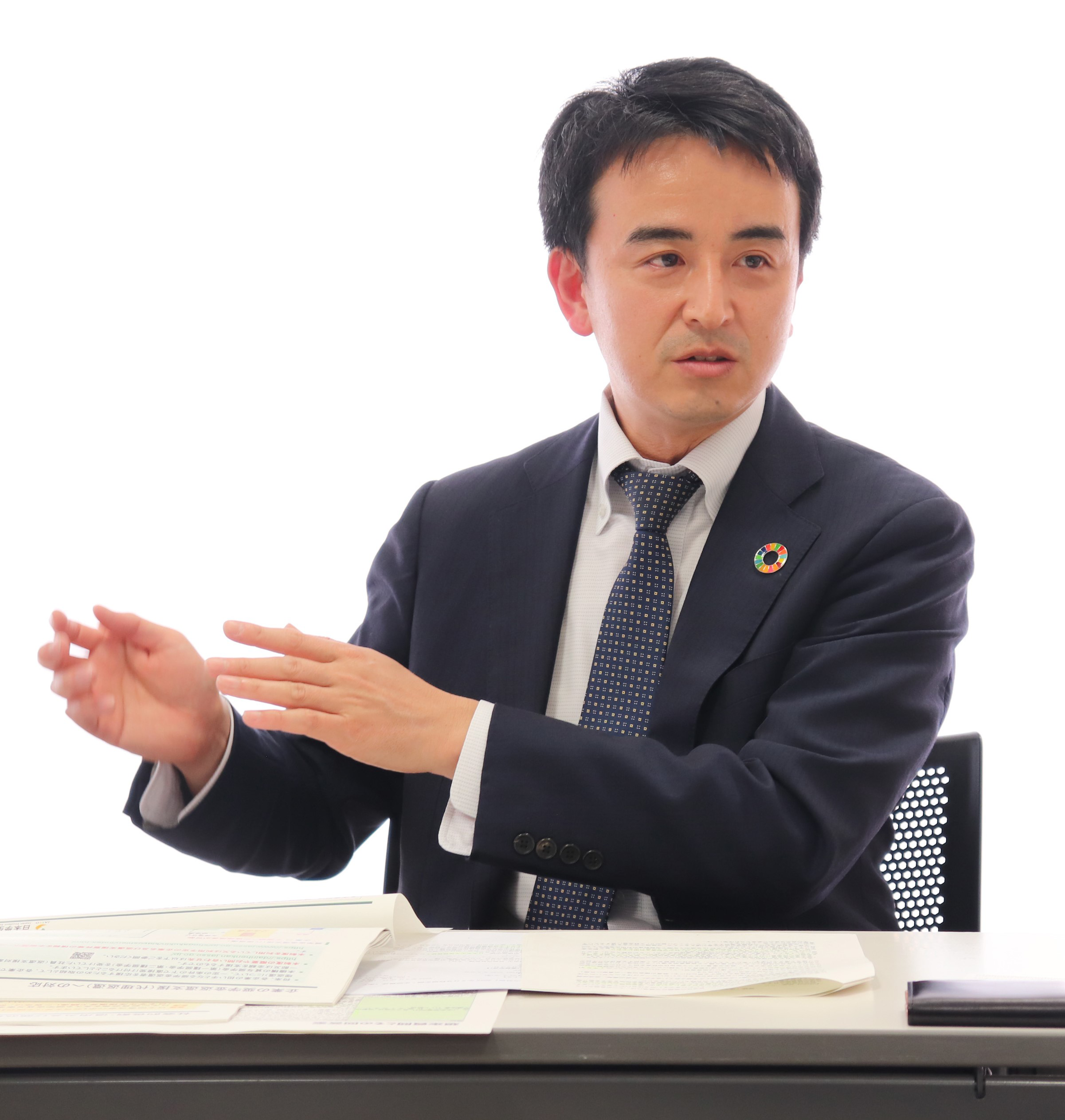 (独)日本学生支援機構財務部資金管理課長・松木和也さん。