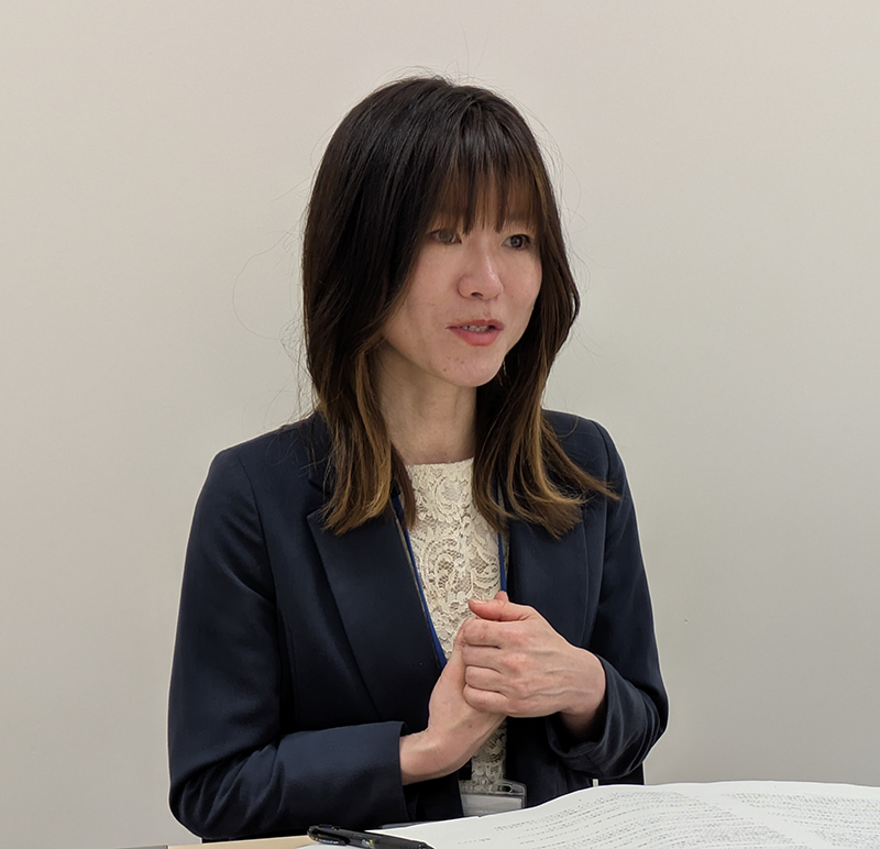 （公財）大分県自治人材育成センター市町村職員研修課・吉川圭子さん。