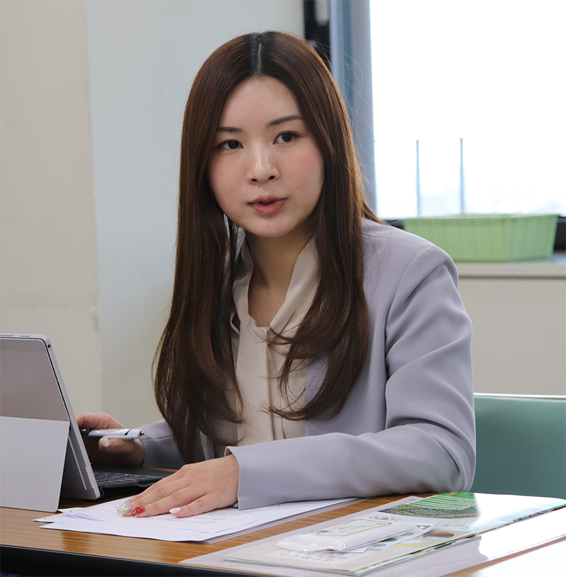 大和証券(株)公共法人部第二課課長代理・上野玲海さん。