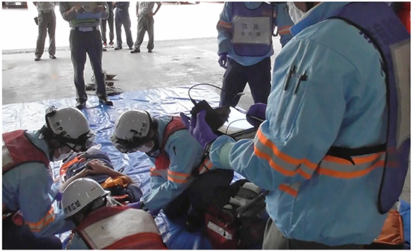 連携訓練の様子