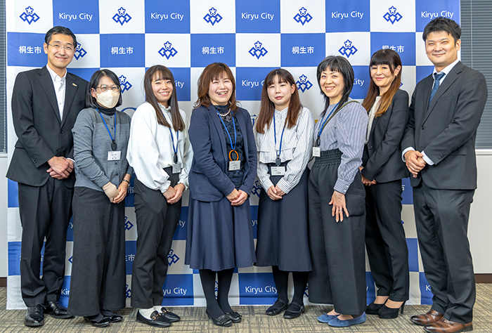 内山卓さん、桒原好美さん、秋山あかねさん、助川登志子さん、中曽根加菜子さん、金子瑞穂さん、塩谷加奈子さん、谷川翔平さんの写真